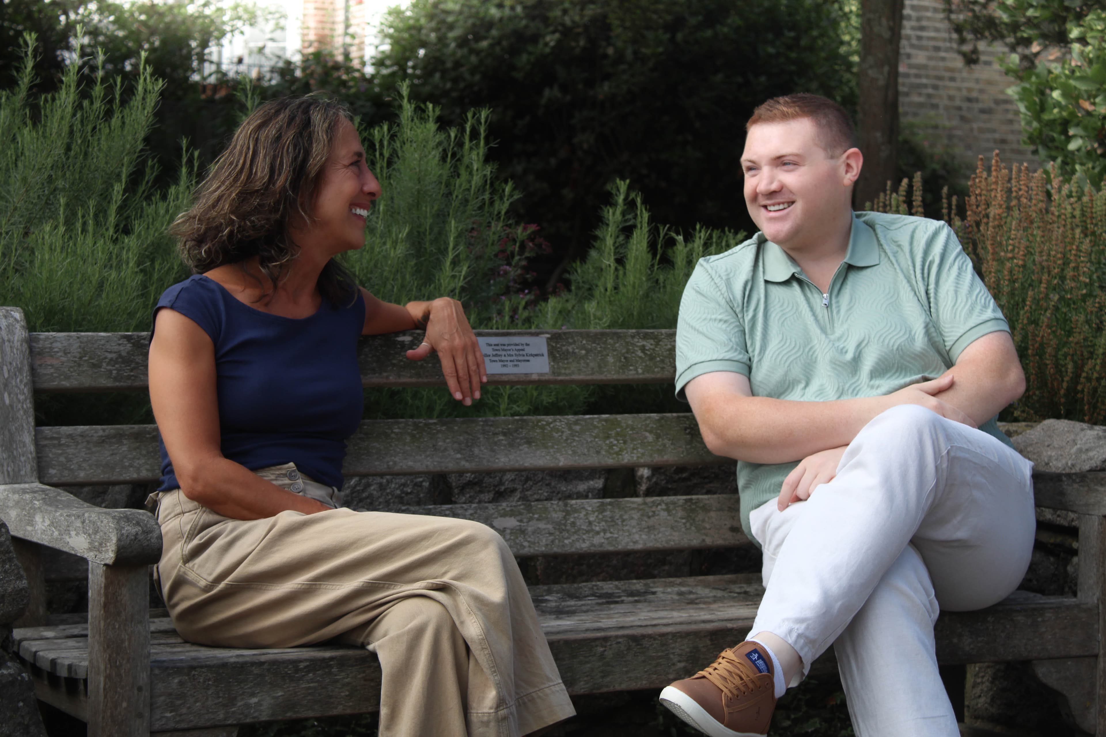 Adam and Michela in conversation